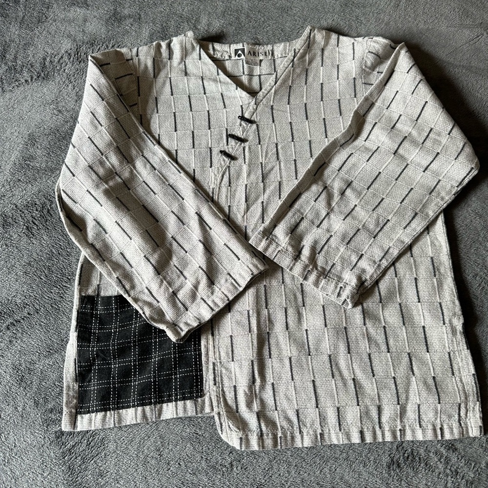 Arise Toggle Buttons M Oversized Patchwork Made I… - image 2